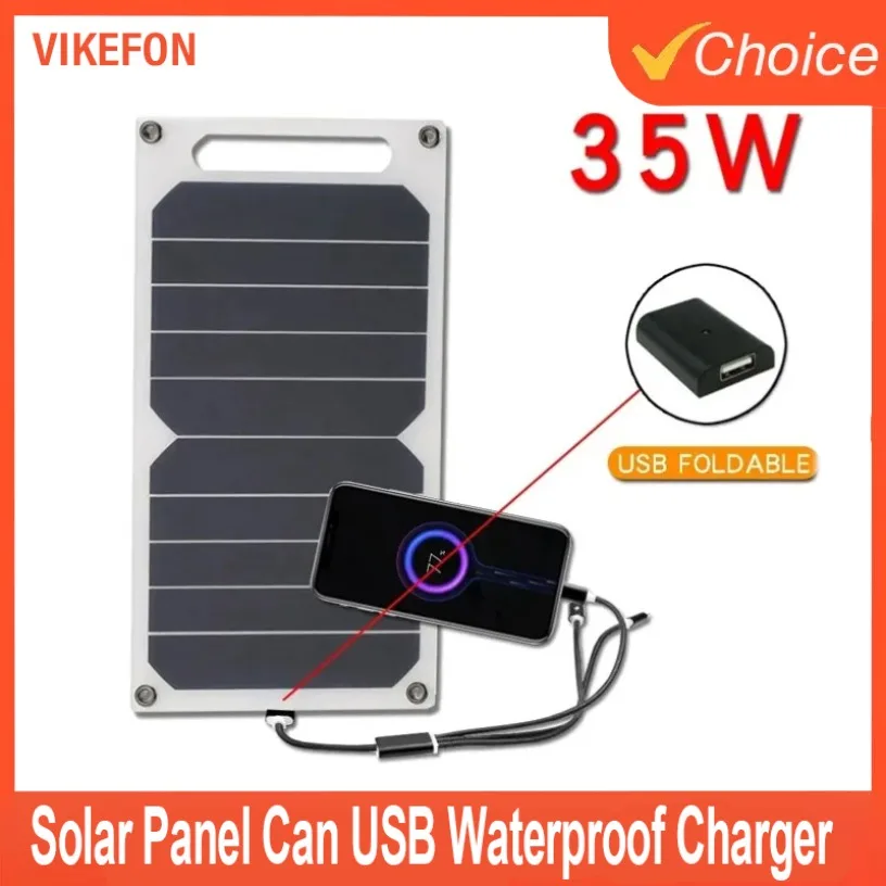 For Outdoor emergency USB 5-35W Waterproof Portable Charger Solar Panel Can  be fixed backpack for Outdoor Hiking, Camping