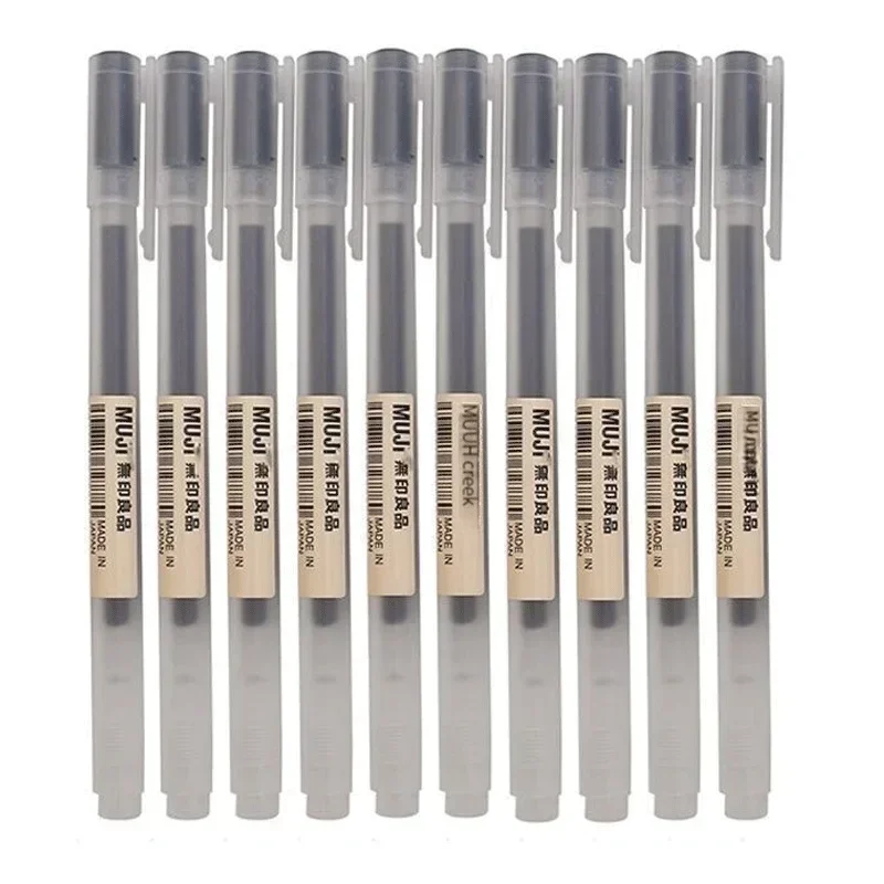 6/8Pcs/Set MUJIs Gel Pen Black/Red/Blue 0.38/0.5mm Ink Japan Color Pen Office School Ballpoint Pen Japanese Kawaii Stationery