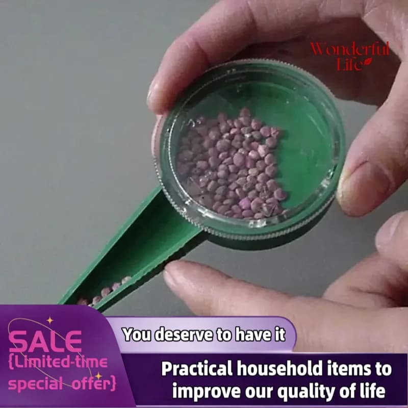 1Pcs Multifunction Seed Sower File Adjustable Planter Hand Held Seeding Dispenser Accessory Flower Grass Plant Seeder Garden