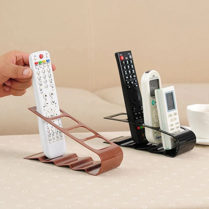 4 Compartment Remote Control Organizer Creative Desktop Storage Rack Plastic Holder Multi Purpose Desk Organizer