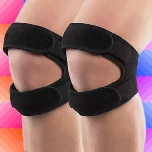 1PC Pressurized Knee Wrap Sleeve Support Bandage Pad Elastic Braces Knee Hole Kneepad Safety Basketball Tennis Cycling Knee Pads