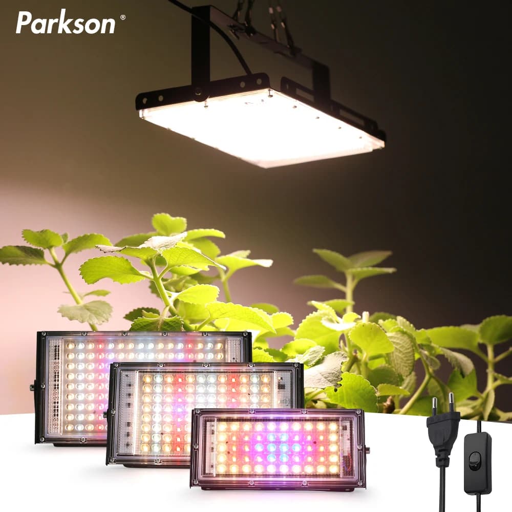 50W 100W 150W Led Grow Light 220V EU Plug Plant Lamp LED Full Spectrum For Greenhouse Seeds Flower Hydroponic Plant Growth