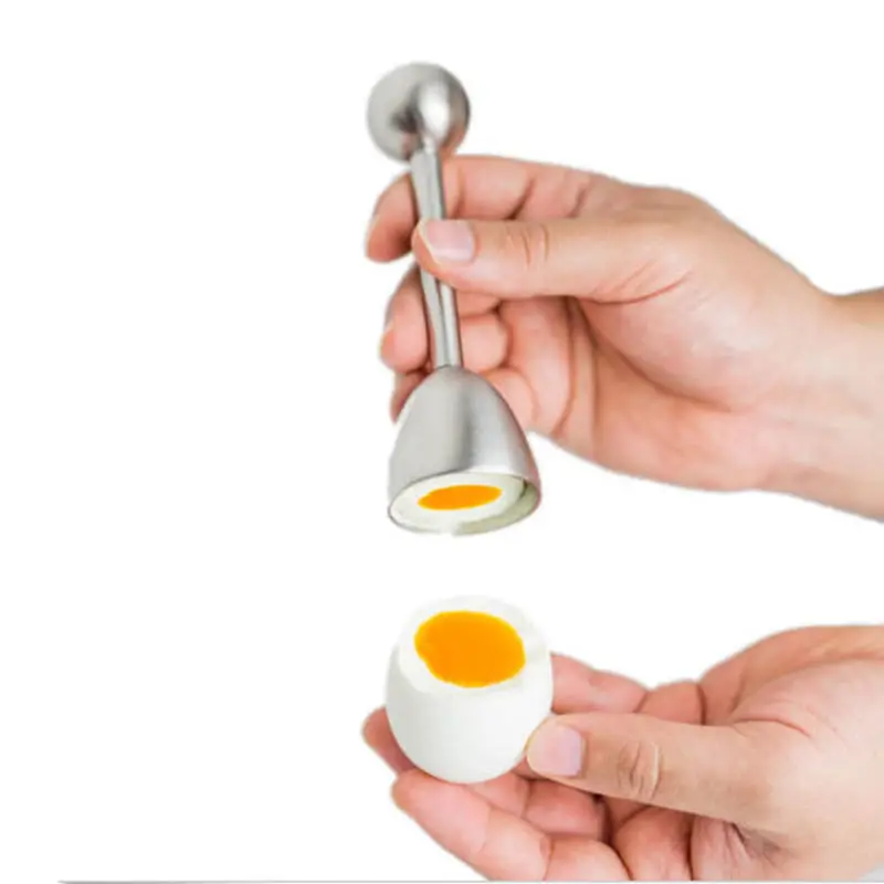 Stainless Steel Boiled Egg Topper Shell Top Knocker Opener   Kitchen Tool Cutter   Accessories  Gadget